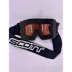 Vintage Scott Motocross Goggles Black Frame MX BMX Ski Snow